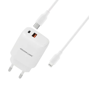 מטען קיר מהיר Silver Line PD20W QC3.0 18W