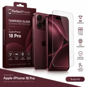 מגן מסך זכוכית תואם Apple iPhone 18 Pro למסך 6.3 אינץ'