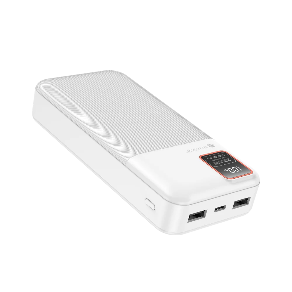 סוללת גיבוי Miracase MPB20LCD White 20000mAh